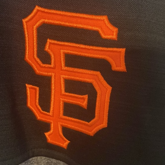 San Francisco Giants Sports by Carl Banks Men’s Black & Orange Full Zip Jacket - Picture 2 of 10